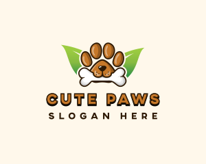 Bone Dog Paw logo design