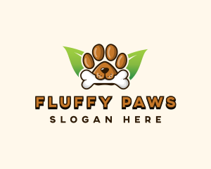 Bone Dog Paw logo design