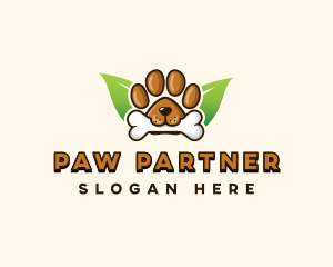 Bone Dog Paw logo design