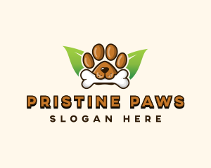 Bone Dog Paw logo design