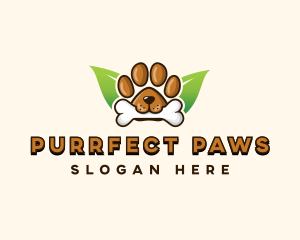 Bone Dog Paw logo design