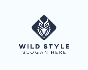 Wild Wolf Animal logo design