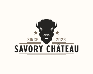 Buffalo Meat Steakhouse logo design