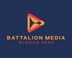 Modern Media Player logo design