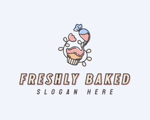 Floral Cupcake Patisserie logo design