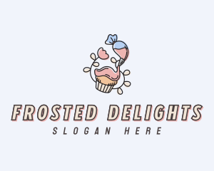 Floral Cupcake Patisserie logo design