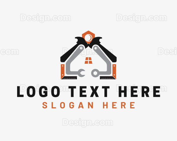 House Handyman Tools Logo