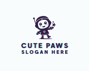 Cute Robot Toy logo design