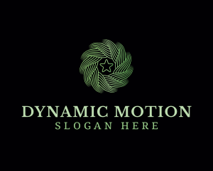 Motion Wave Star logo design