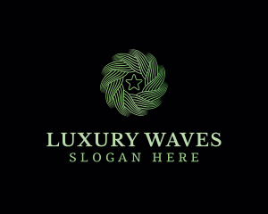 Motion Wave Star logo design