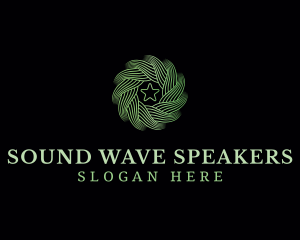 Motion Wave Star logo design