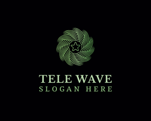 Motion Wave Star logo design