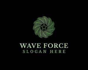 Motion Wave Star logo design