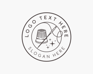 Thimble Needle Sewing logo