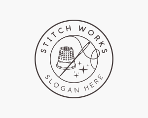 Thimble Needle Sewing logo