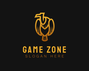 Gold Bird Vulture logo