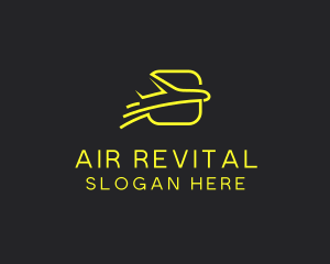 Yellow Jet Tours Airplane logo design