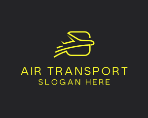 Yellow Jet Tours Airplane logo design