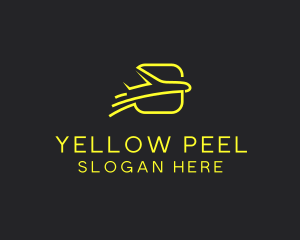 Yellow Jet Tours Airplane logo design