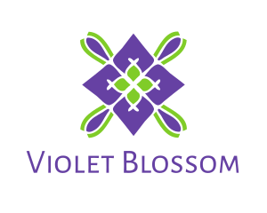 Violet Spa Badge logo design