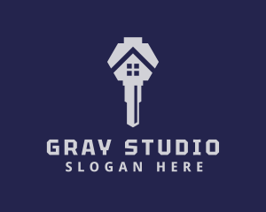 Gray Realtor Key logo
