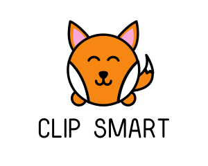 Cute Corgi Dog logo design