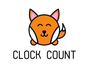 Cute Corgi Dog logo design