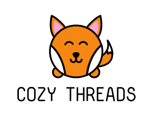 Cute Corgi Dog logo design