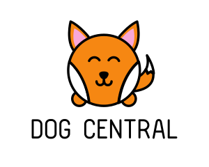 Cute Corgi Dog logo design