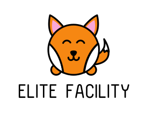 Cute Corgi Dog logo design