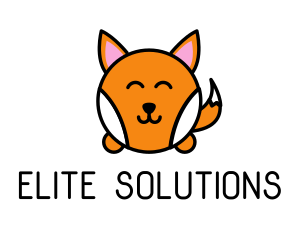 Cute Corgi Dog logo design