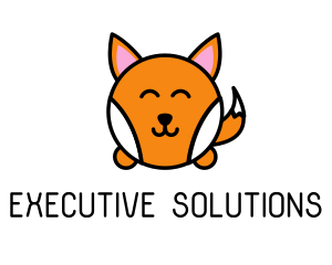 Cute Corgi Dog logo design