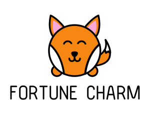 Cute Corgi Dog logo design