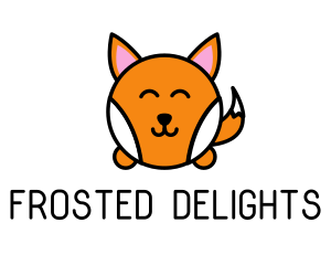 Cute Corgi Dog logo design