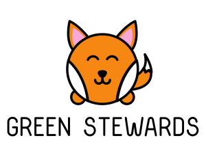 Cute Corgi Dog logo design