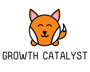 Cute Corgi Dog logo design