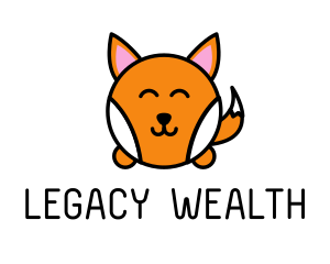 Cute Corgi Dog logo design