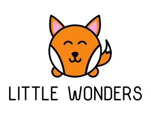 Cute Corgi Dog logo design