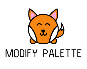 Cute Corgi Dog logo design