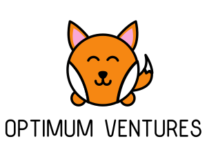 Cute Corgi Dog logo design