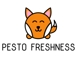 Cute Corgi Dog logo design