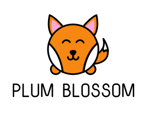 Cute Corgi Dog logo design