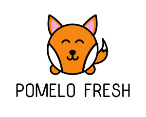 Cute Corgi Dog logo design