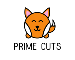 Cute Corgi Dog logo design