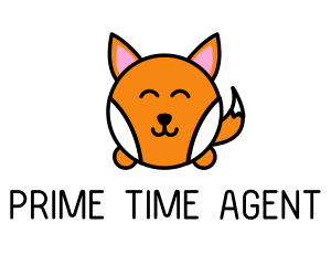 Cute Corgi Dog logo design