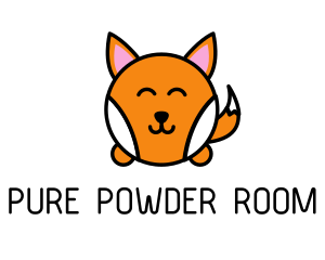 Cute Corgi Dog logo design