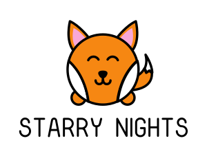 Cute Corgi Dog logo design