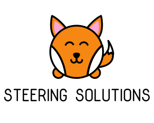 Cute Corgi Dog logo design