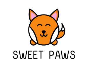 Cute Corgi Dog logo