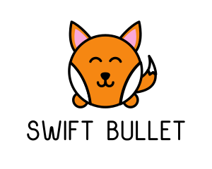 Cute Corgi Dog logo design